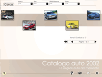 Esempio di catalogo di automobili in formato Flash pubblicato con il layout 'Elegante' 