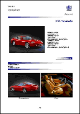 Esempio di catalogo di automobili in formato Word pubblicato con il layout 'Elegante' 