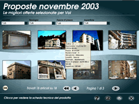 Esempio di catalogo di immobili in formato Flash pubblicato con il layout 'Moderno' 
